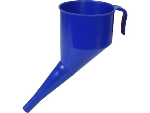 Vorel üzemanyag tölcsér szűrővel, ferde 130 mm kék