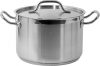 Yato Gastro közepes fazék fedővel 24x16cm 7,2l inox