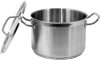 Yato Gastro közepes fazék fedővel 24x16cm 7,2l inox