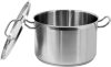 Yato Gastro közepes fazék fedővel 28x18cm 11,1l inox