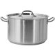 Yato Gastro közepes fazék fedővel 36x22cm 22,4l inox