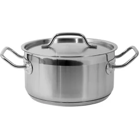 Yato Gastro alacsony fazék fedővel 20x10,5cm 3,3l inox