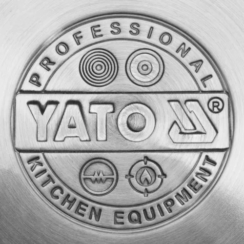 Yato Gastro alacsony fazék fedővel 20x10,5cm 3,3l inox