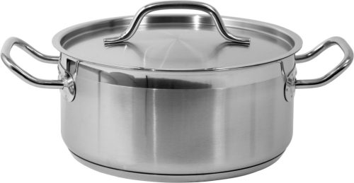 Yato Gastro alacsony fazék fedővel 24x11cm 5l inox