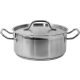 Yato Gastro alacsony fazék fedővel 24x11cm 5l inox