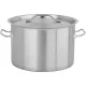 Yato Gastro alacsony fazék fedővel 32x22cm 17l inox