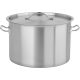 Yato Gastro alacsony fazék fedővel 36x24cm 24l inox