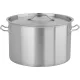Yato Gastro alacsony fazék fedővel 40x26cm 32l inox