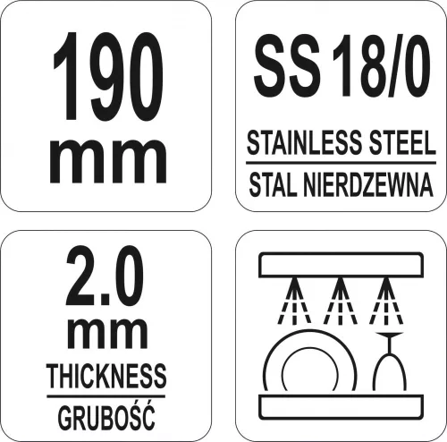 Yato Gastro sült hús fogó 195 mm rozsdamentes acél