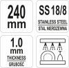Yato Gastro univerzális konyhai fogó 240 mm rozsdamentes acél