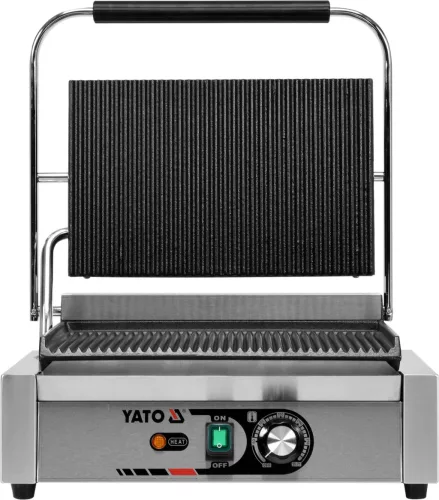 Yato Gastro kontakt grill, barázdált, panini sütő 44 cm 2200W