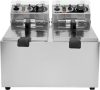Yato Gastro elektromos olajsütő, kétrekeszes 2x5l 2x2000W