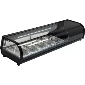 Yato Gastro hűtővitrin 5x1/3gn 135x42x29,5cm fekete