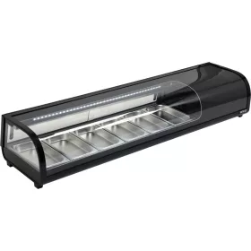 Yato Gastro hűtővitrin 6x1/3gn 153x42x29,5 cm fekete