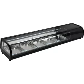 Yato Gastro hűtővitrin 5x1/2gn 180x42x29,5cm fekete