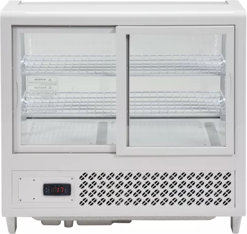 Yato Gastro hűtővitrin kijelzővel, fehér 100l 68x45x67cm