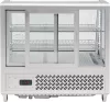 Yato Gastro hűtővitrin kijelzővel, ezüst 100l 68x45x67cm