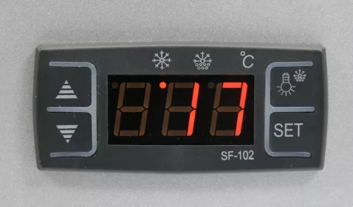 Yato Gastro hűtővitrin kijelzővel, ezüst 100l 68x45x67cm