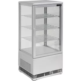 Yato Gastro álló hűtővitrin kijelzővel, ezüst 78l 42x38x96cm