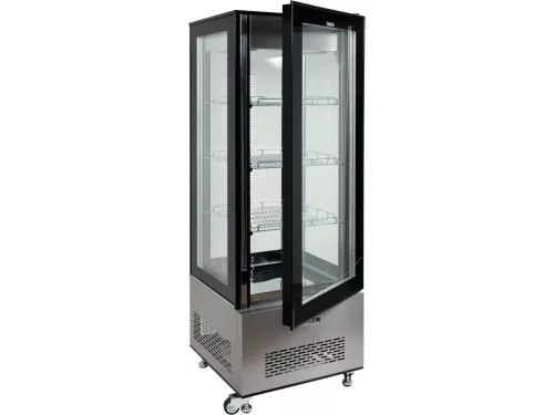 Yato Gastro álló látvány hűtőgép 400 L fekete