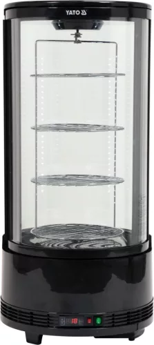 Yato Gastro torta hűtővitrin, fekete 73l 50x50x106cm