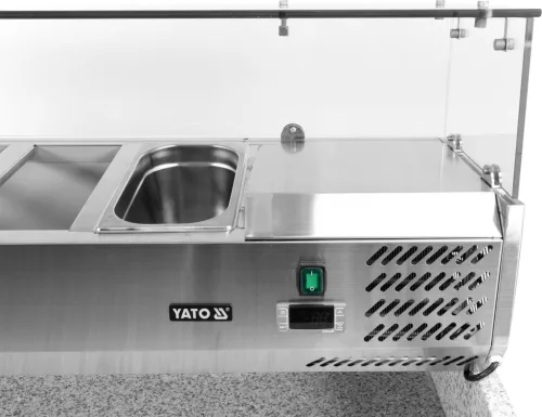 Yato Gastro 3 ajtós hűtőasztal, gránit munkalappal 368l 140x70x102cm