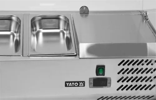 Yato Gastro hűtővitrin 9x1/3 gn 200x39,5x43,5cm
