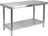 Yato Gastro rozsdamentes acél központi asztal polccal 150×70×85cm