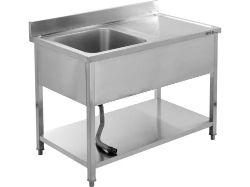 Yato Gastro egytálas mosogatóasztal 100×70 cm