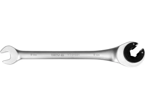 Yato racsnis csillag-villáskulcs, félig nyitott 9 mm