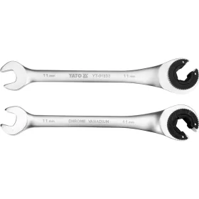 Yato racsnis csillag-villáskulcs, félig nyitott 11 mm