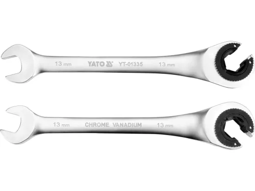Yato racsnis csillag-villáskulcs, félig nyitott 13 mm