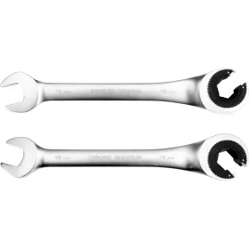 Yato racsnis csillag-villáskulcs, félig nyitott 16 mm