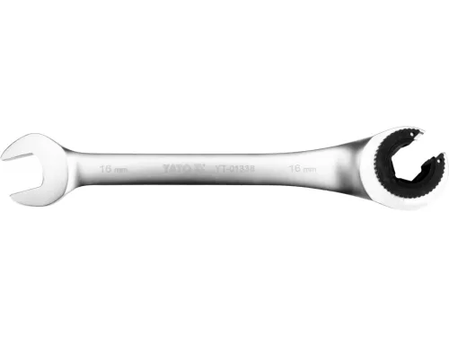 Yato racsnis csillag-villáskulcs, félig nyitott 16 mm