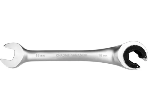 Yato racsnis csillag-villáskulcs, félig nyitott 18 mm