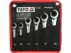 Yato 6 darabos kulcskészlet félnyitott racsnival 8-19 mm