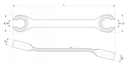 Yato fékcsőkulcs 8x10 mm