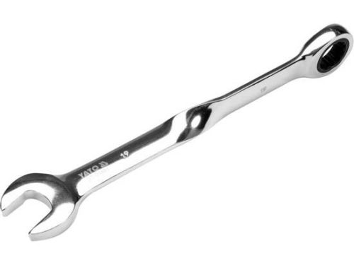 Yato csavart racsnis csillag-villáskulcs 19 mm