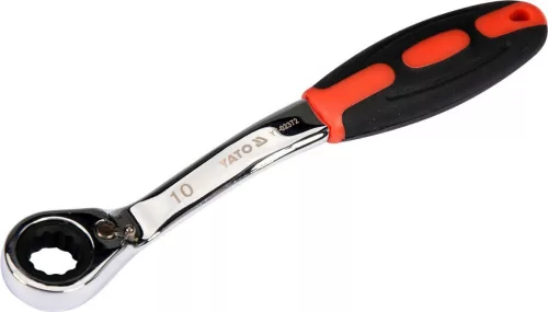 Yato racsnis csillagkulcs hajlított 10 mm / 145 mm