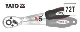 Yato racsnis hajlított hajtószár 1/2" 250 mm 72T