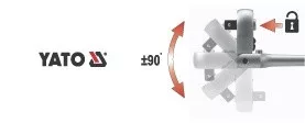 Yato racsnis hajtószár 1/4" 159 mm 72T csuklós ±90°