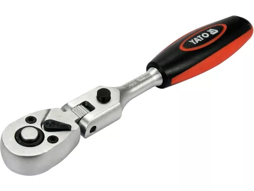 Yato racsnis hajtószár 1/4" 159 mm 72T csuklós ±90°