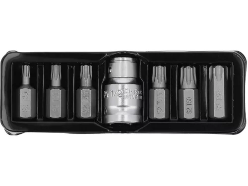 Yato torx 7 részes Bit készlet, 30 mm - 1/2 col