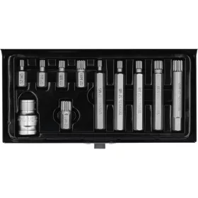 Yato spline Bit készlet, 30/75 mm 1/2 col - 11 részes