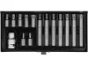 Yato torx 15 részes készlet T20-T55 L=30 mm, L=75 mm 1/2"