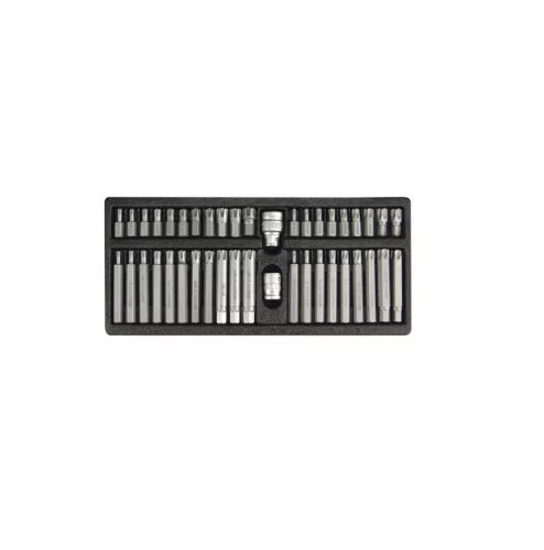 Yato torx bit készlet 42 részes (1/2" T20-T70+RIBE)