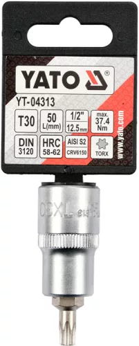 Yato torx 30 bithegy dugófejjel, 1/2 col - CrV