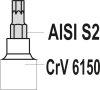 Yato torx Biztonsági bithegy dugófejjel, 37; 48 mm - 1/4; 3/8 col - 12 részes készlet