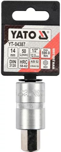 Yato imbusz bithegy dugófejjel, 14 mm - 1/2 col - Crv