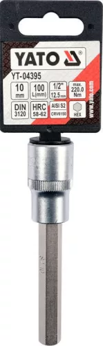 Yato imbusz bithegy dugófejjel, 10 mm - 1/2 col - hosszított